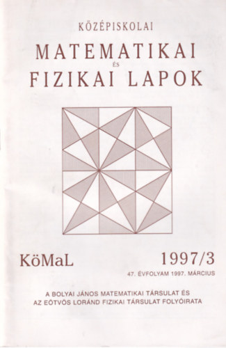 Olh Vera (fszerk.) - Kzpiskolai matematikai s fizikai lapok 1997/3