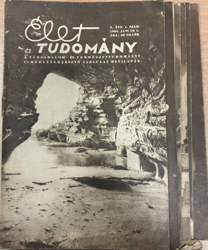 Élet és Tudomány X. évf. 1955. 7 db szórványszám (1, 4, 5, 6, 8, 10, 15. sz.)