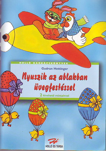 Gudrun Hettinger - Nyuszik az ablakban vegfestssel