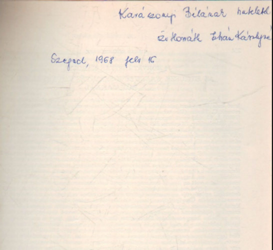 Horv�th Istv�n K�roly - Az etruszk saeculum-sz�mit�s tov�bb�l�se a r�maiakn�l - K�l�nlenyomat- Dedik�lt