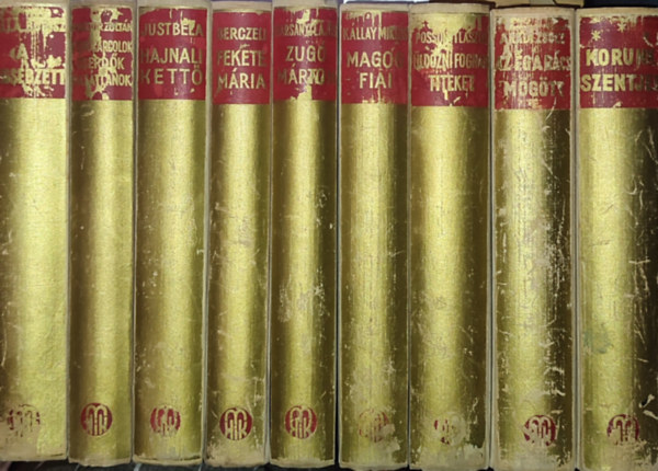 Aradi Zsolt, Possonyi Lszl, Kllay Mikls, Harsnyi Lajos, Berczeli A. Kroly, Just Bla - 9db ktet a Magyar Katolikus rk sorozatbl - Korunk szentjei, Aradi Zsolt-Az g a rcs mgtt, Possonyi Lszl-ldzni fognak titeket, Kllay Mikls-Magg fiai, stb. (a tbbi szerz s cm a lersban olvashat)