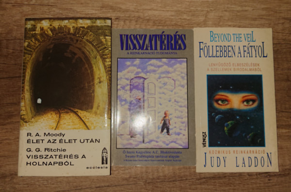 Judy Laddon, Moody, R.A.-Ritchie, G.G. - 3 k�nyv a reinkarn�ci�r�l: visszat�r�s - A reinkarn�ci� tudom�nya, F�llebben a f�tyol, �let az �let ut�n/Visszat�r�s a holnapb�l