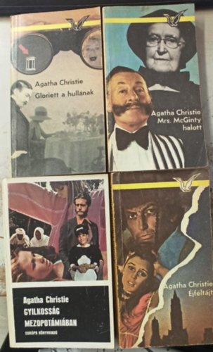 Agatha Christie - 4 db Agatha Christie: Poirot karcsonya +jfltjt +Gloriett a hullnak +Mrs.McGinty halott