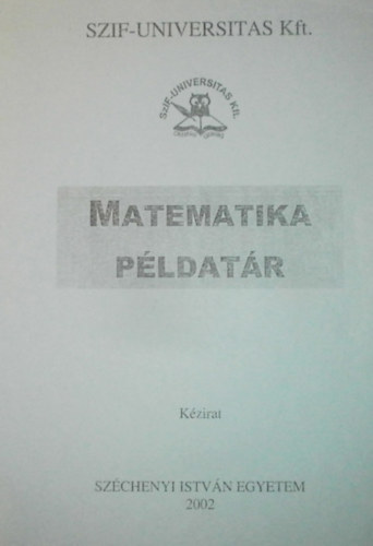 Horváth Róbert (szerk.) - Matematika 4. Példatár