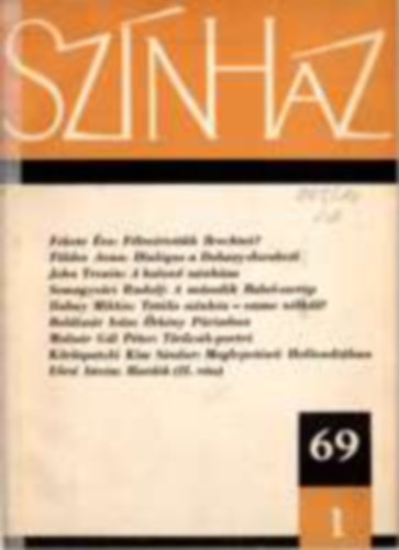 Sz�nh�z 1969 1-12 teljes �vfolyam