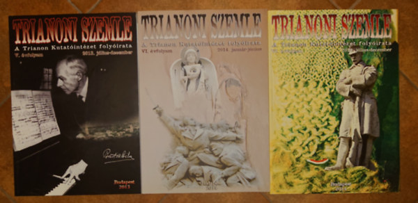 3 sz�m a Trianoni szemle c�m� periodik�b�l: 2013 j�lius-december, 2014 janu�r-j�nius, 2014 j�lius-december