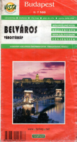 Budapest belv�ros 1:7500 (V�rost�rk�p) 2003-as