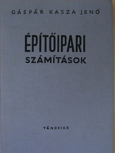 G�sp�r Kasza Jen� - �p�t�ipari sz�m�t�sok