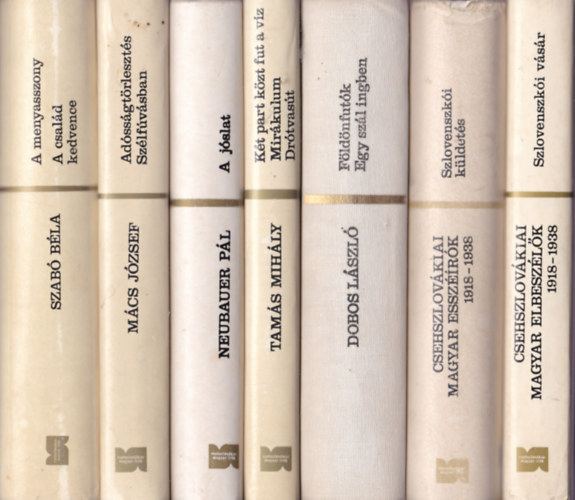 Csehszlovákiai magyar írók könyvcsomag : 7db. könyv