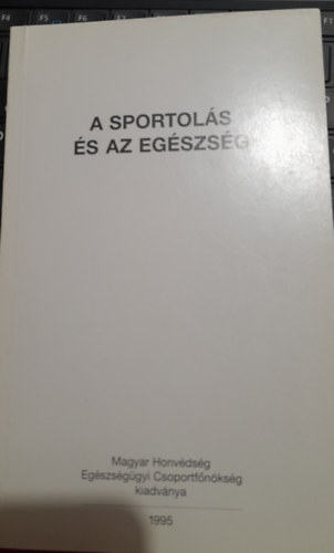 dr. Frenki Rbert - A sportols s az egszsg