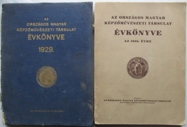 Az Országos Magyar Képzőművészeti Társulat évkönyve 1929 + Az Országos Magyar Képzőművészeti Társulat évkönyve 1930