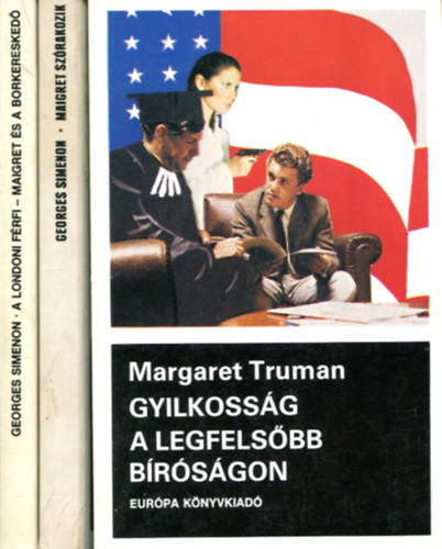 Georges Simenon - Margaret Truman - Eur�pa fekete k�nyvek - 3 db