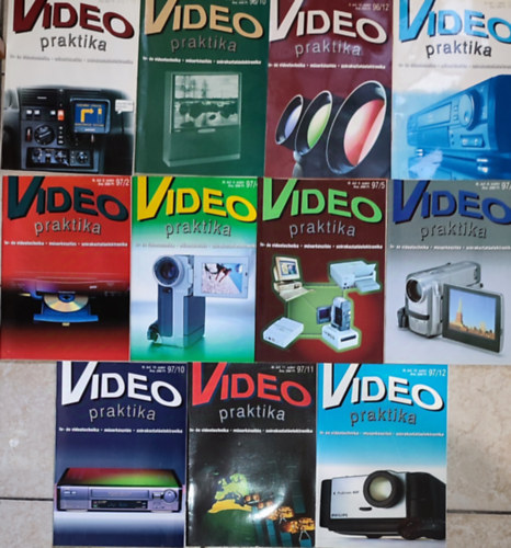 Nagy rpd (szerk.) - Nagy rpd (fszerk.) - 11db Video praktika folyirat - 1996/7-9. 1996/10; 1996/12; 1997/1; 2; 4; 5; 6; 10; 11; 12.