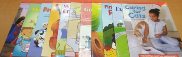 Houghton Mifflin Company - 11 db Angol nyelv: Caring for Cats; Every Kind of Wish; Finding the Party; Fly to the Rescue!; Good Citizen; Lucy and Billy; Mouse and Crocodile; Musical Families; Pay Attention!; The Bake Sale; The Three Princes (11 fzet)