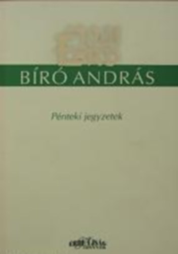 Br Andrs - Pnteki jegyzetek