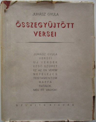 Juh�sz Gyula - Juh�sz Gyula �sszegy�jt�tt versei