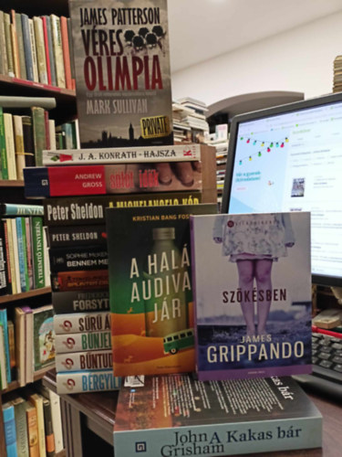 John Grisham, Peter Sheldon, Frederick Forsyth, James Patterson - KNYVMENT AJNLAT, 15db. Krimik. A hall audival jr+Szksben+A kakas br+Vres olimpia+Hajsza+Stt idk+A Michelangelo-kd+Befuccsolt terror+