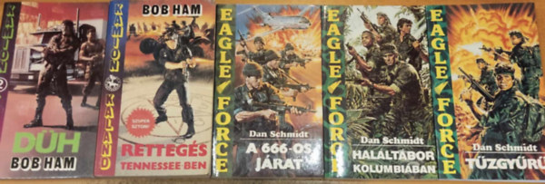 Dan Schmidt, Bob Ham - 5 db A 666-os járat + Haláltábor Kolumbiában + Tűzgyűrű + Düh + Rettegés Tennessee-ben