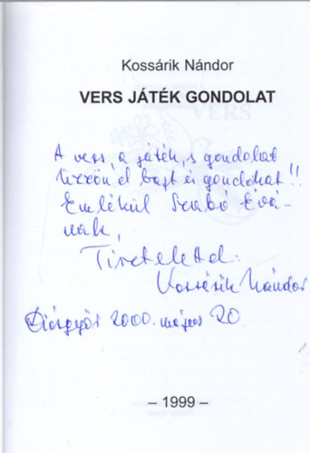 Kossárik Nándor - Játék nélkül