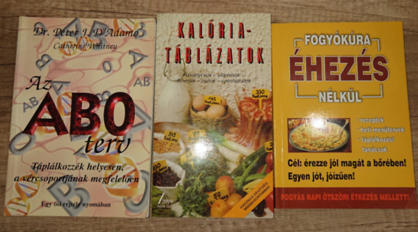 Catherine Whitney - 3 könyv diétázóknak: Az Abo terv, Kalóriatáblázatok, Fogyókúra éhezés nélkül