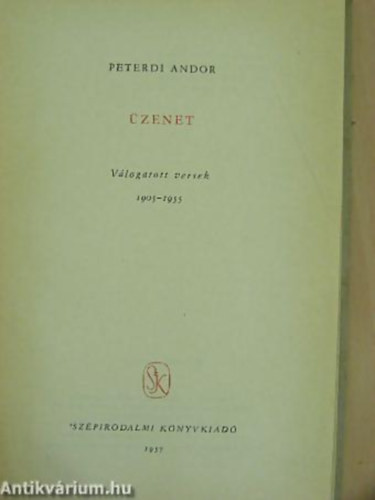 Peterdi Andor - zenet