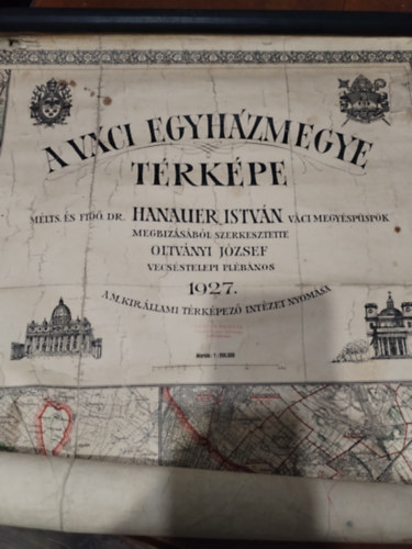 Oltvnyi Jzsef (szerk.) - A Vci Egyhzmegye trkpe (1:200 000)