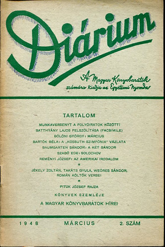 Kenyeres Imre (szerk.) - Di�rium 1948 M�rcius 2. sz�m