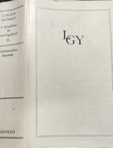 LUKCS GYRGY - A trsadalmi lt ontolgijrl II.