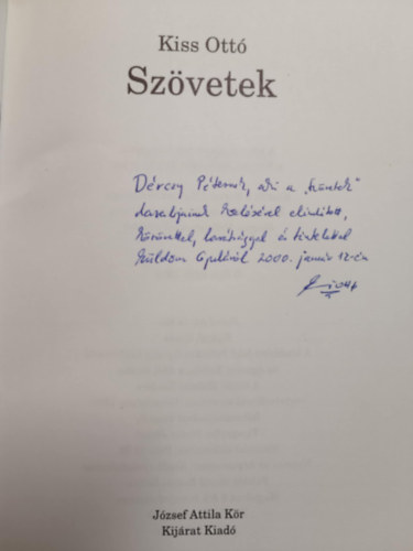 Kiss Ott - Szvetek