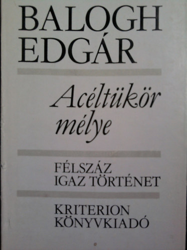 Balogh Edgr - Acltkr mlye