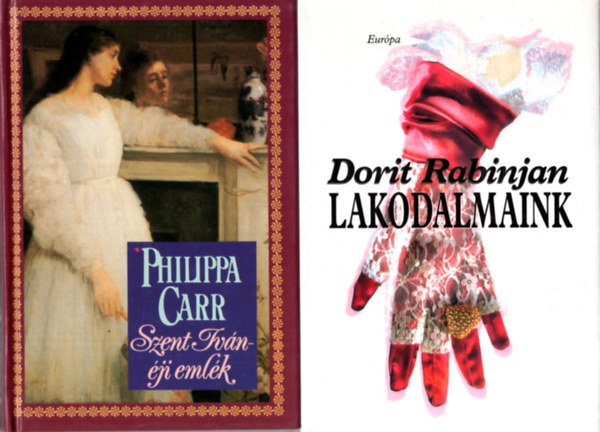Dorit Rabinjan, Philippa Carr, Sindey Lawrence, Lvai Katalin - 4 db romantikus knyv ( egytt ) 1. Varzskert, 2. Elcsbtva, 3. Szent Ivn-ji emlk, 4. Lakodalmaink