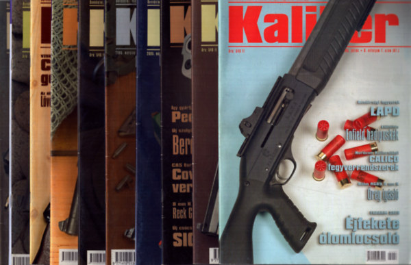 Vass Gbor (fszerk.) - Kaliber 2005/1., 2., 3., 4., 5., 6., 7., 8., 9., 10. szmok (10 db)