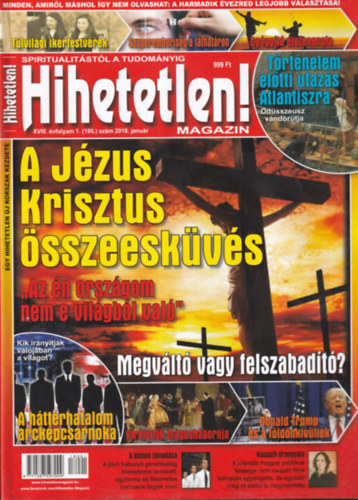 4 db. Hihetetlen! magazin lapszm (2018/ janur, jlius, oktber, december)