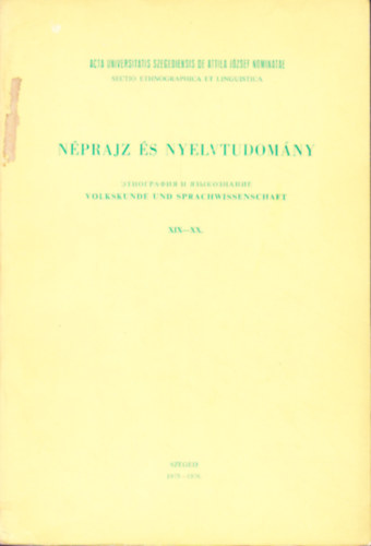 Ferenczi-Mikola-Nyri (szerk.) - Nprajz s nyelvtudomny XIX-XX.