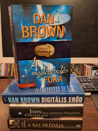 John Grisham, Simon Scarrow, Dan Brown - 4 db-os szrakoztat irodalmi KNYVMENT AJNLAT: A sas prdja+Egy amerikai Prmban+Digitlis erd+A megtveszts foka