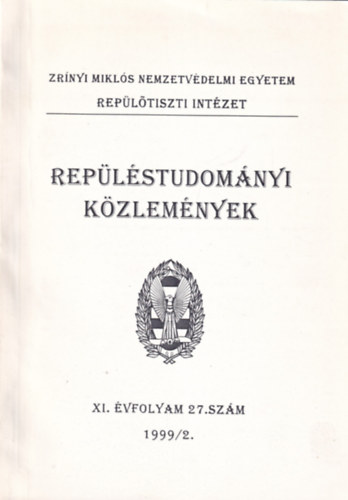Rep�l�studom�nyi k�zlem�nyek XI. �vfolyam 27. sz�m 1999/2.