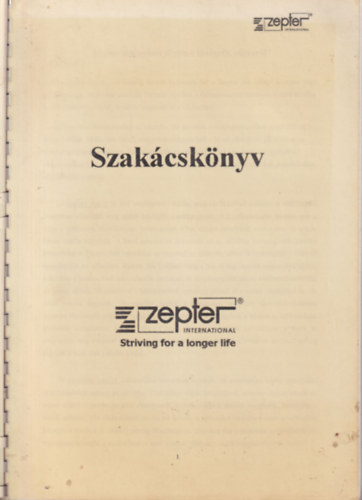 Zepter Szakcsknyv