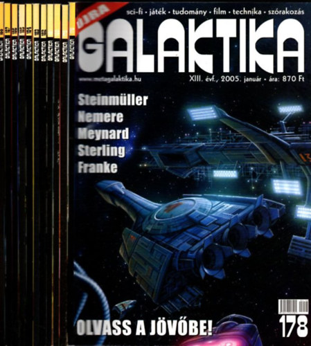 Burger Istvn (fszerk.) - Galaktika XIII. vfolyam 2005/1-12. (teljes vfolyam, lapszmonknt, 178-188. lapszmok)