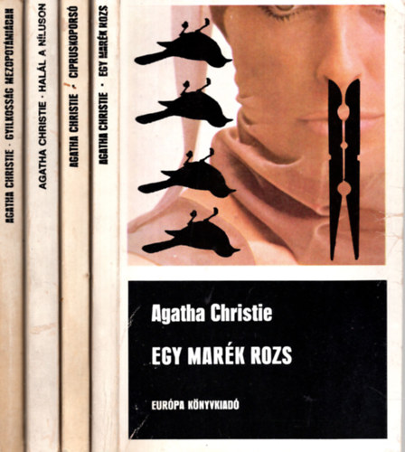 Agatha Christie - 4 db Agatha Christie k�nyv / Gyilkoss�g Mezopot�mi�ban + Cipruskopors� + Egy mar�k rozs + Hal�l a N�luson )