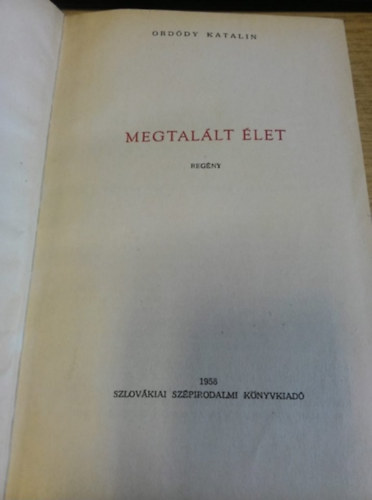 Orddy Katalin - Megtallt let