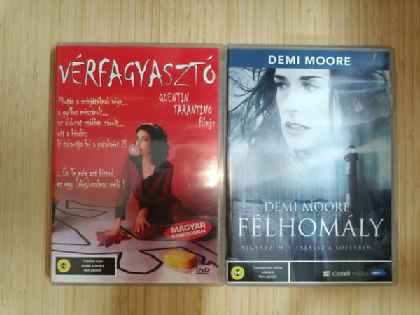 Quentin Tarantino, Demi Moore - 2 hátboorzongató film DVD-n: Félhomály, Vérfagyasztó