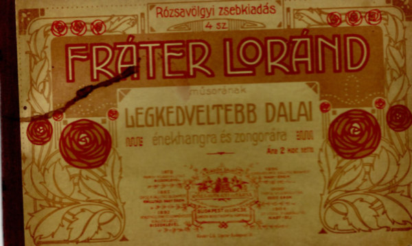 Fr�ter L�r�nd m�sor�nak legkedveltebb dalai - �nekhangra �s zongor�ra