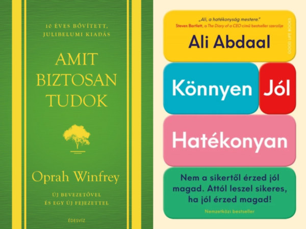 Ali Abdaal, Oprah Winfrey - 2 ktet a sikerhez vezet trl: Knnyen, jl, hatkonyan - Nem a sikertl rzed jl magad. Attl leszel sikeres, ha jl rzed magad! + Amit biztosan tudok