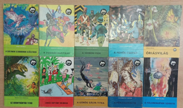 Simai Mihály, Bárdos László, Lengyel Balázs, Szentiványi Jenő, Tőke Péter, Francisco Marins, A. Nyekraszov, Szombathy Viktor, Fehér Klára - 10 db a Delfin könyvek sorozatból