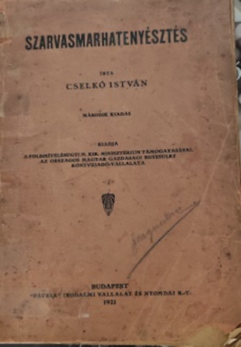 Cselk� Istv�n - Szarvasmarhateny�szt�s