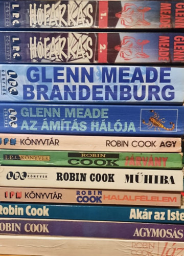 Glenn Meade, Robin Cook - 11 db krimi ktet: Hfarkas I-II. - Brandenburg - Az mts hlja - Agy - Jrvny - Mhiba - Hallflelem - Akr az Isten - Agymoss - Lz