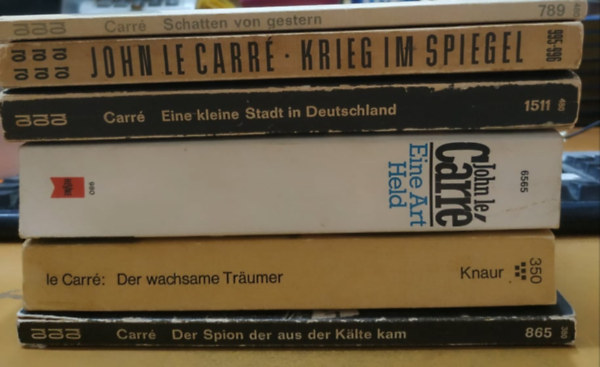 John le Carr - 6 db John le Carr, nmet nyelv: Der Spion der aus der Kalte kam + Der wachsame Traumer + Eine Art Held + Eine kleine Stadt in Deutschland + Krieg im Spiegel + Schatten von gestern