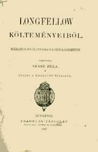 Szsz Bla (Ford.) - Longfellow kltemnyeibl
