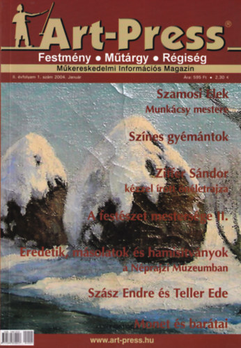 K�lv�ri J�zsef - 4 db Art-Press M�kereskedelmi Inform�ci�s Magazin: 2004/1-4. sz�mok