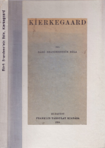 Báró Brandenstein Béla - Kierkegaard